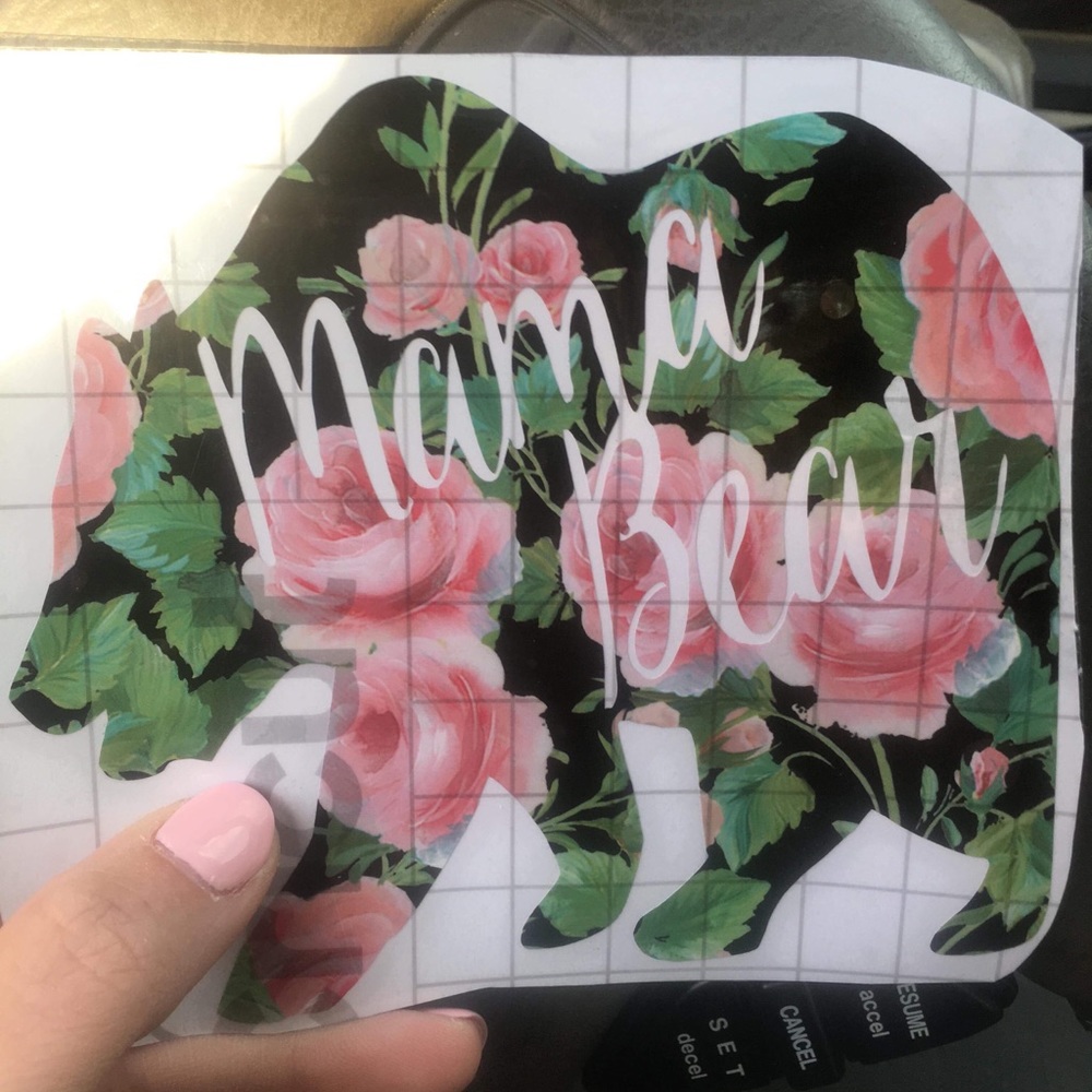 Mama bear vinyl  decal!